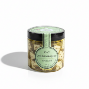 100% Ovčí nakladaný syr s provensálskym korením - 200/210g